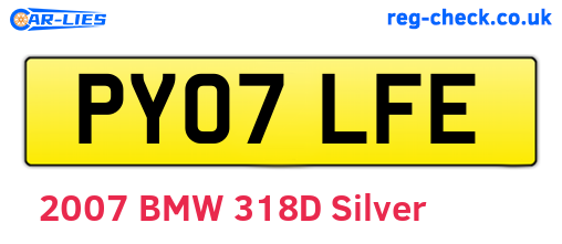 PY07LFE are the vehicle registration plates.