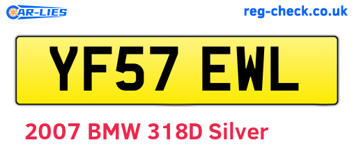 YF57EWL are the vehicle registration plates.