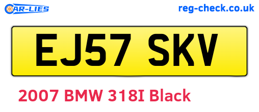EJ57SKV are the vehicle registration plates.