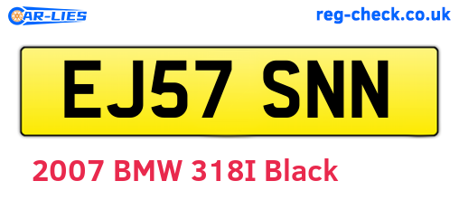EJ57SNN are the vehicle registration plates.