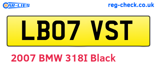 LB07VST are the vehicle registration plates.