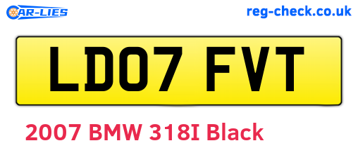 LD07FVT are the vehicle registration plates.