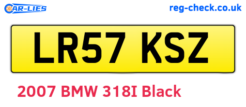 LR57KSZ are the vehicle registration plates.