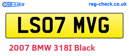 LS07MVG are the vehicle registration plates.