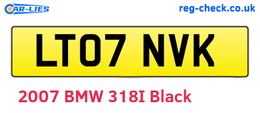LT07NVK are the vehicle registration plates.