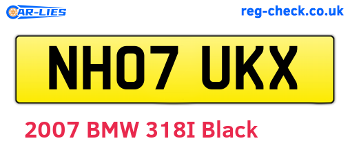 NH07UKX are the vehicle registration plates.