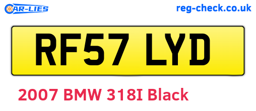 RF57LYD are the vehicle registration plates.