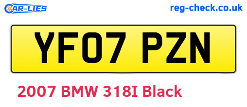 YF07PZN are the vehicle registration plates.