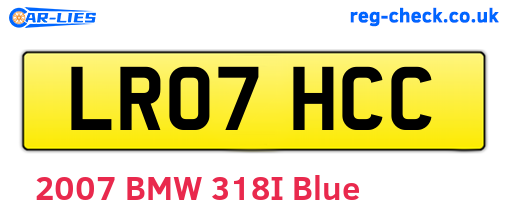 LR07HCC are the vehicle registration plates.