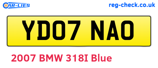 YD07NAO are the vehicle registration plates.