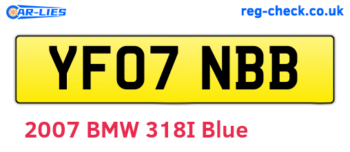 YF07NBB are the vehicle registration plates.
