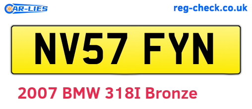 NV57FYN are the vehicle registration plates.