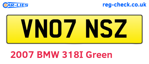 VN07NSZ are the vehicle registration plates.