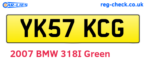 YK57KCG are the vehicle registration plates.