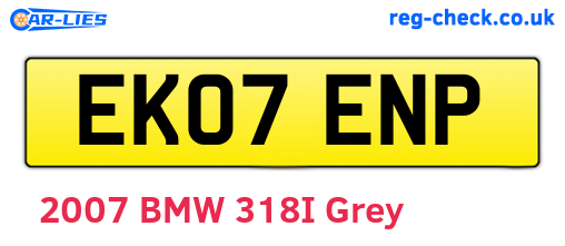 EK07ENP are the vehicle registration plates.