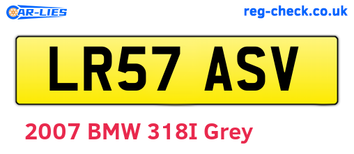 LR57ASV are the vehicle registration plates.