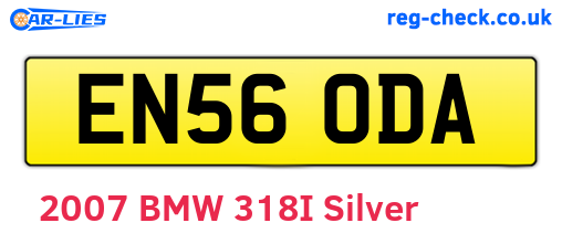 EN56ODA are the vehicle registration plates.