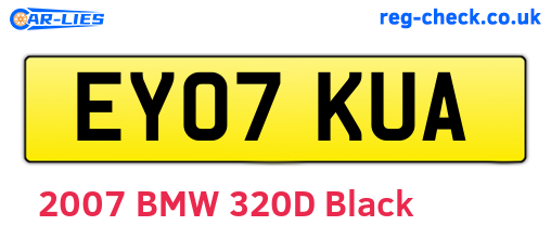 EY07KUA are the vehicle registration plates.
