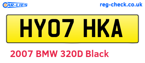 HY07HKA are the vehicle registration plates.