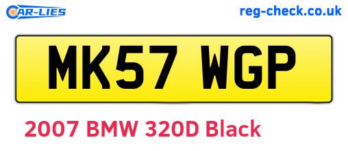 MK57WGP are the vehicle registration plates.