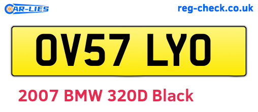 OV57LYO are the vehicle registration plates.