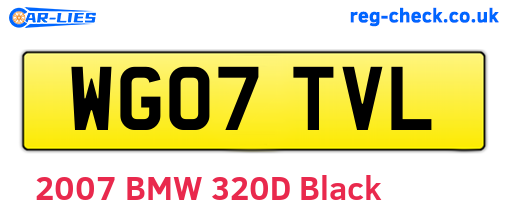 WG07TVL are the vehicle registration plates.