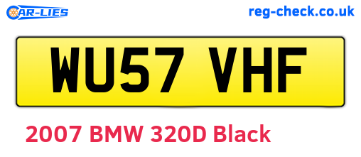 WU57VHF are the vehicle registration plates.
