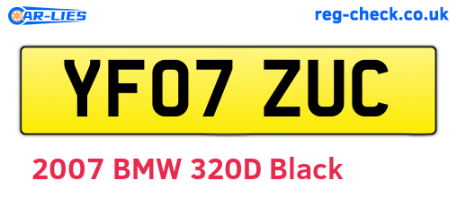 YF07ZUC are the vehicle registration plates.