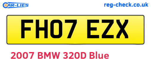 FH07EZX are the vehicle registration plates.
