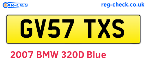 GV57TXS are the vehicle registration plates.