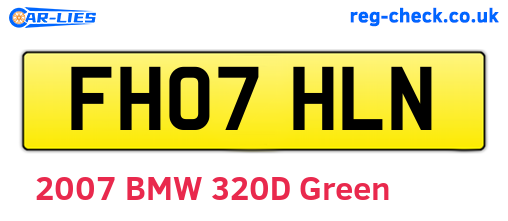 FH07HLN are the vehicle registration plates.