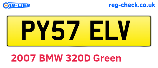 PY57ELV are the vehicle registration plates.