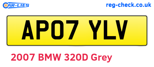 AP07YLV are the vehicle registration plates.