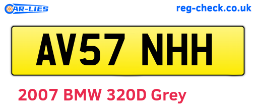 AV57NHH are the vehicle registration plates.