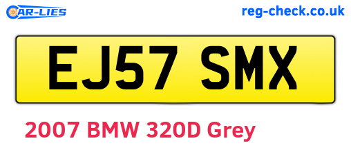 EJ57SMX are the vehicle registration plates.
