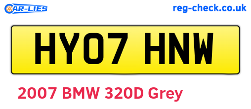 HY07HNW are the vehicle registration plates.