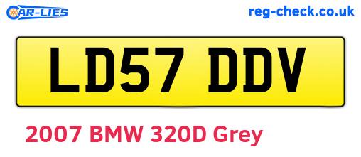 LD57DDV are the vehicle registration plates.