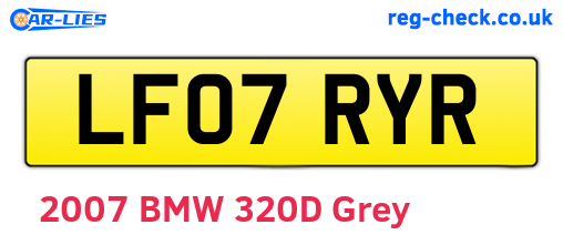 LF07RYR are the vehicle registration plates.