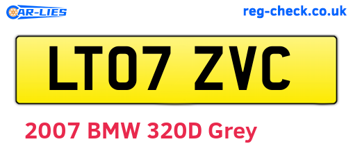 LT07ZVC are the vehicle registration plates.