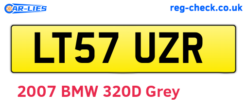 LT57UZR are the vehicle registration plates.