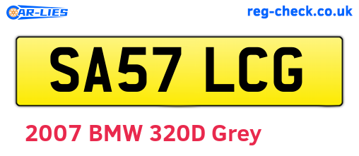 SA57LCG are the vehicle registration plates.