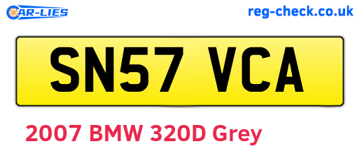 SN57VCA are the vehicle registration plates.
