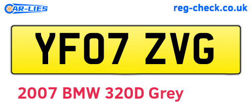 YF07ZVG are the vehicle registration plates.