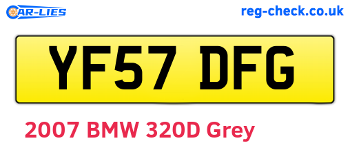 YF57DFG are the vehicle registration plates.