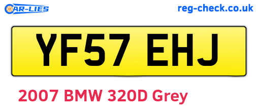 YF57EHJ are the vehicle registration plates.