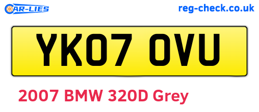 YK07OVU are the vehicle registration plates.
