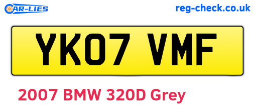 YK07VMF are the vehicle registration plates.