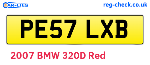 PE57LXB are the vehicle registration plates.