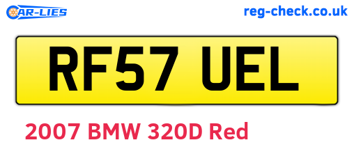 RF57UEL are the vehicle registration plates.