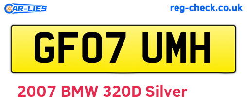 GF07UMH are the vehicle registration plates.